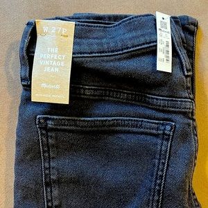 Madewell perfect vintage jean size 27p new with tags